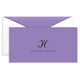 Classic Script Initial Folded Monarch Cards - Raised Ink Image 4 of 4